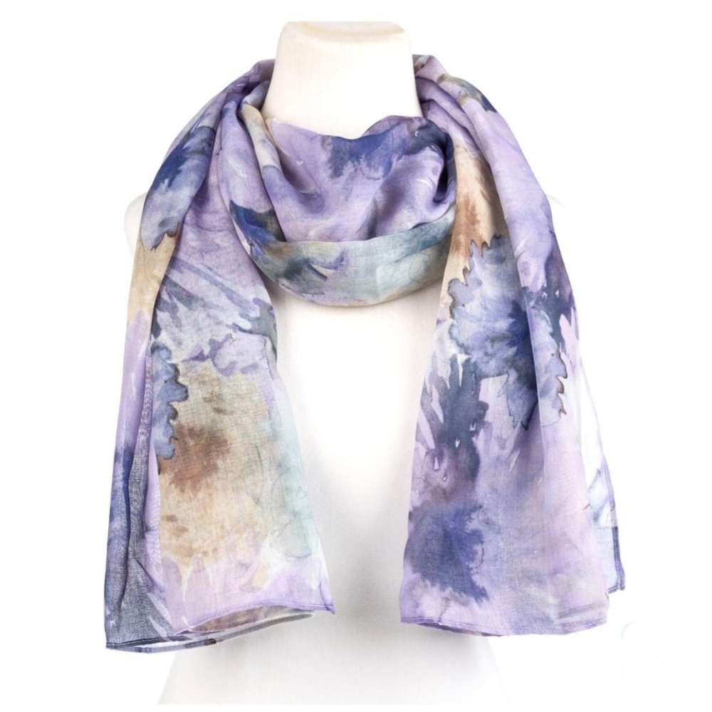Wynnelayers Watercolor Print Scarf - Watercolor Floral